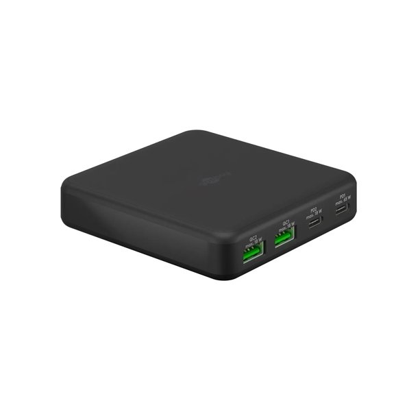 Multiport 4x Table Charger (65 W) black, black - C